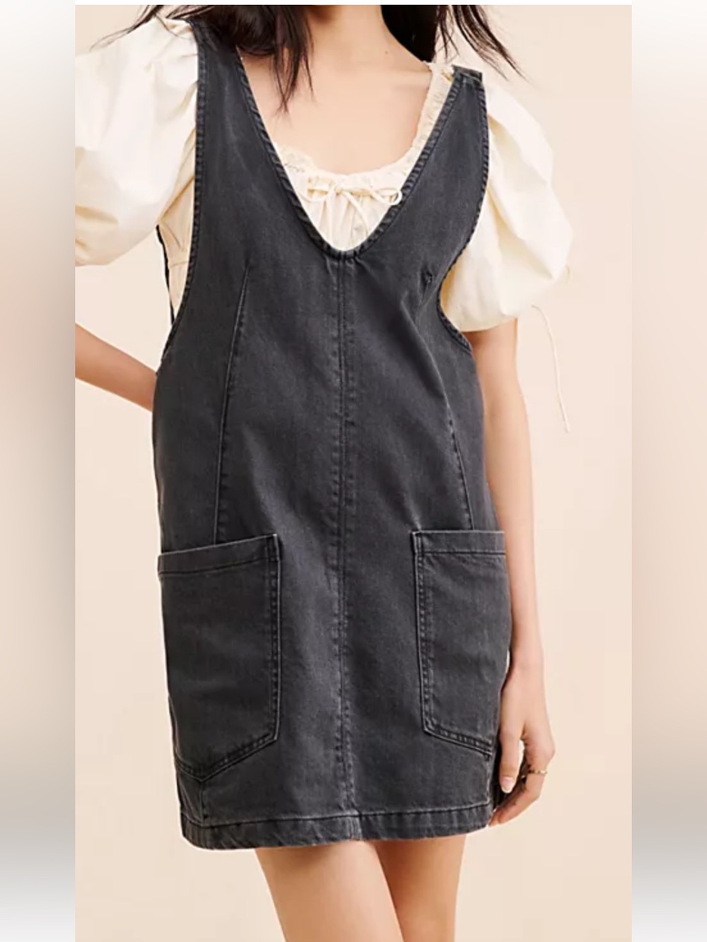 We The Free Black Denim Skirtfall Large